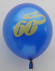 Lufballon mit Logo